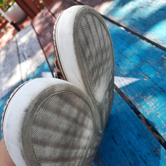 Vince Camuto Animal Print Keamalla Knit Slip On Shoes Size 10 Brown Black - Picture 12 of 12